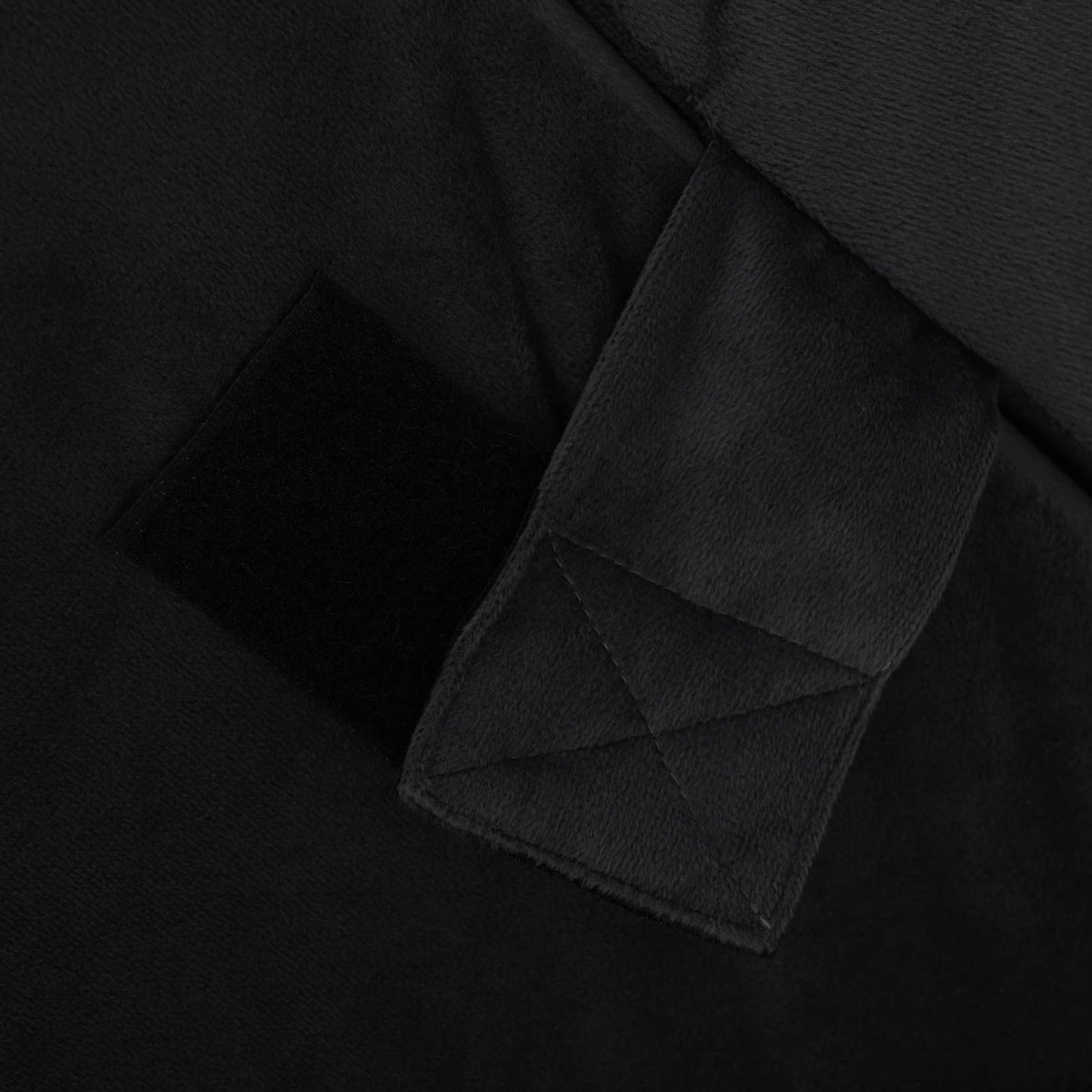 Keil Kopfkissen Schwarz 55 x 55 x 26 cm Viscoschaum
