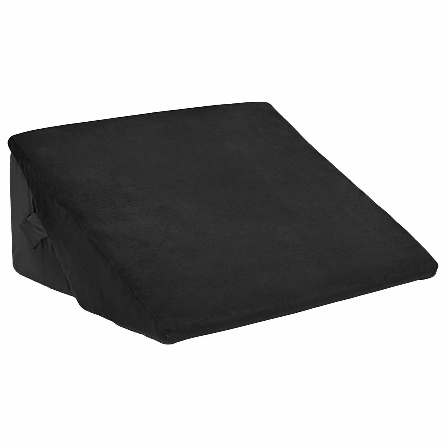 Keil Kopfkissen Schwarz 55 x 55 x 26 cm Viscoschaum