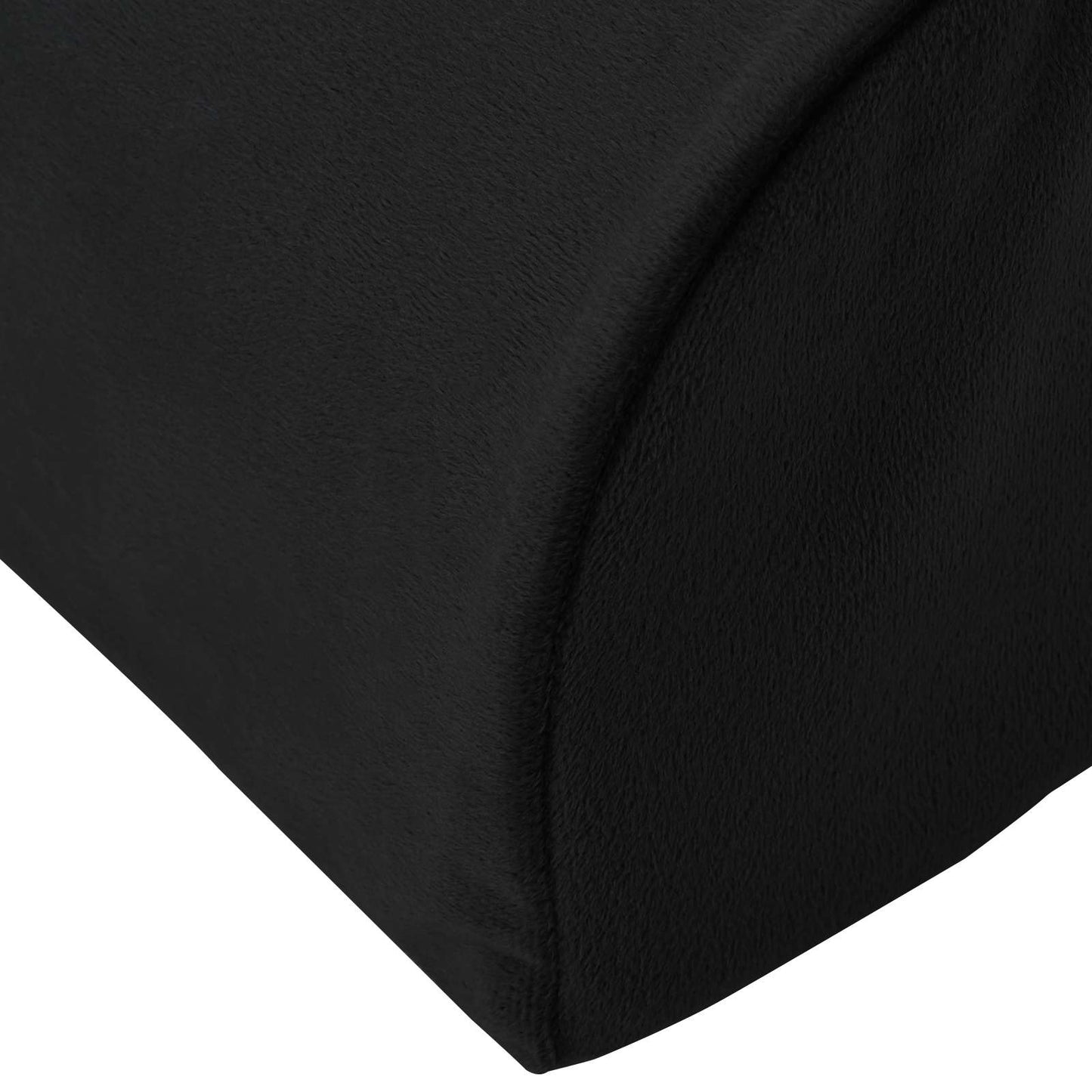Fußstützenkissen 42 x 18 x 13 cm Fest PU-Schaum Schwarz