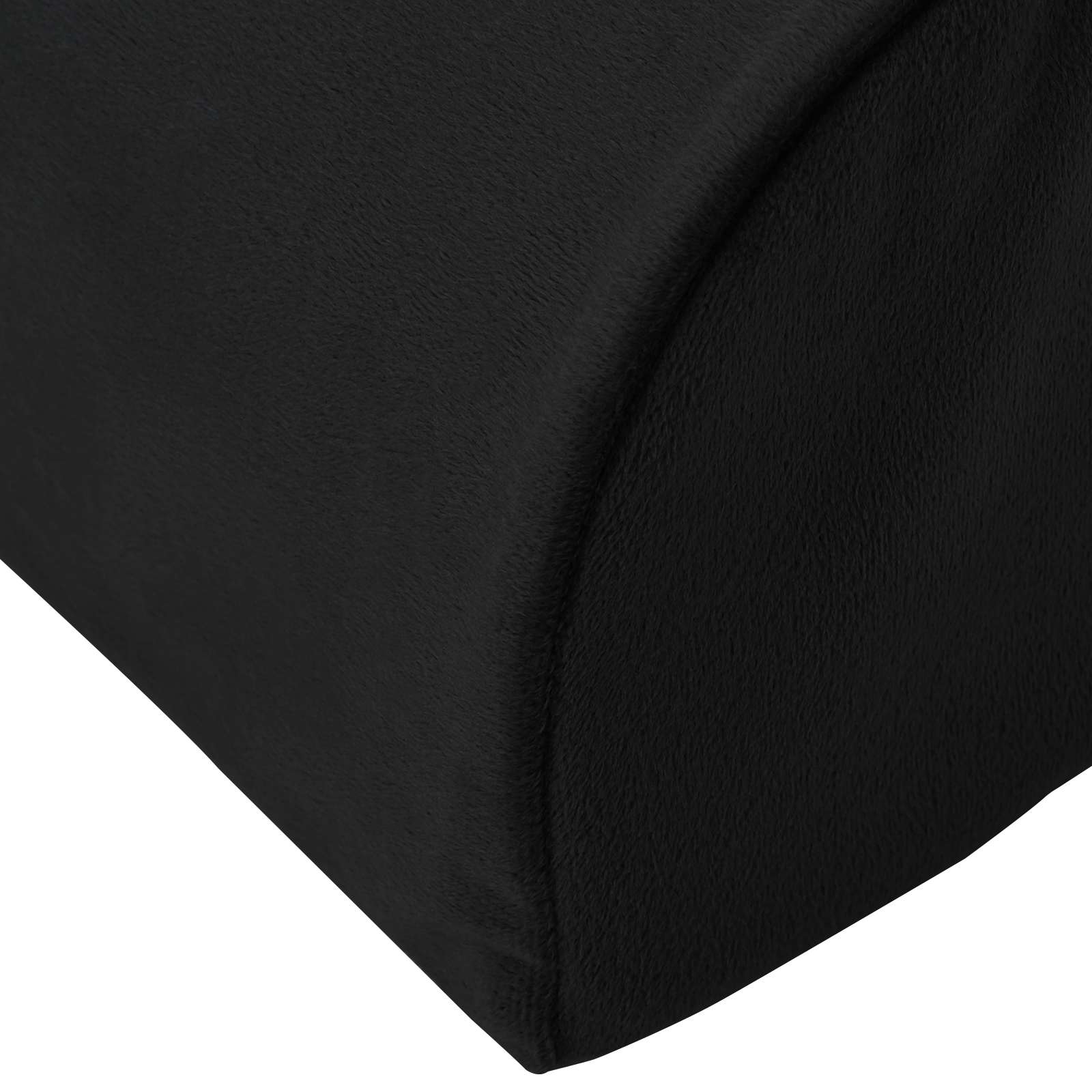 Fußstützenkissen 42 x 18 x 13 cm Fest PU-Schaum Schwarz