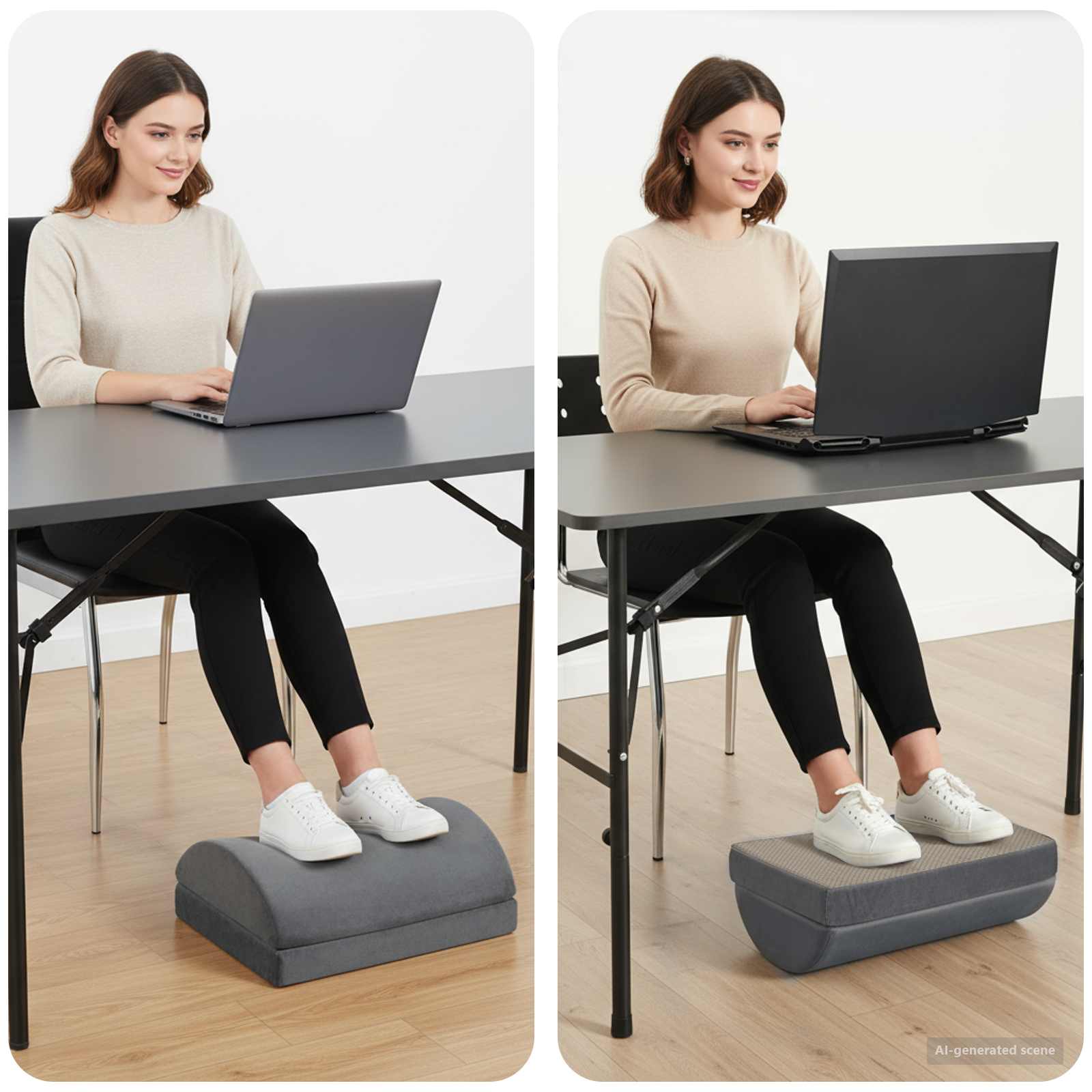 44 x 29 x 17 cm Fest PU-Schaum Grau