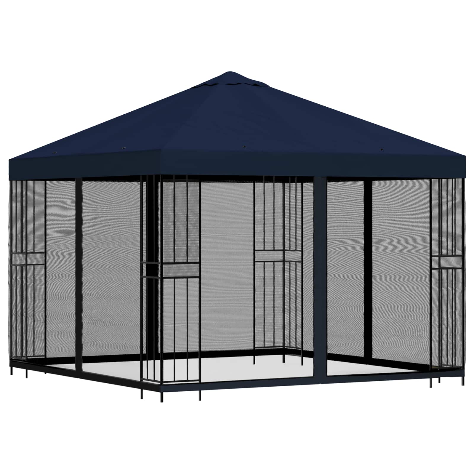 Garten Pavillon mit Seitenwänden 3 x 3 m Blau