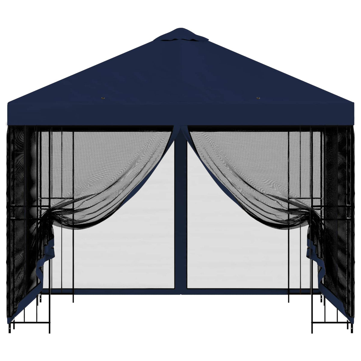 Garten Pavillon mit Seitenwänden 3 x 3 m Blau
