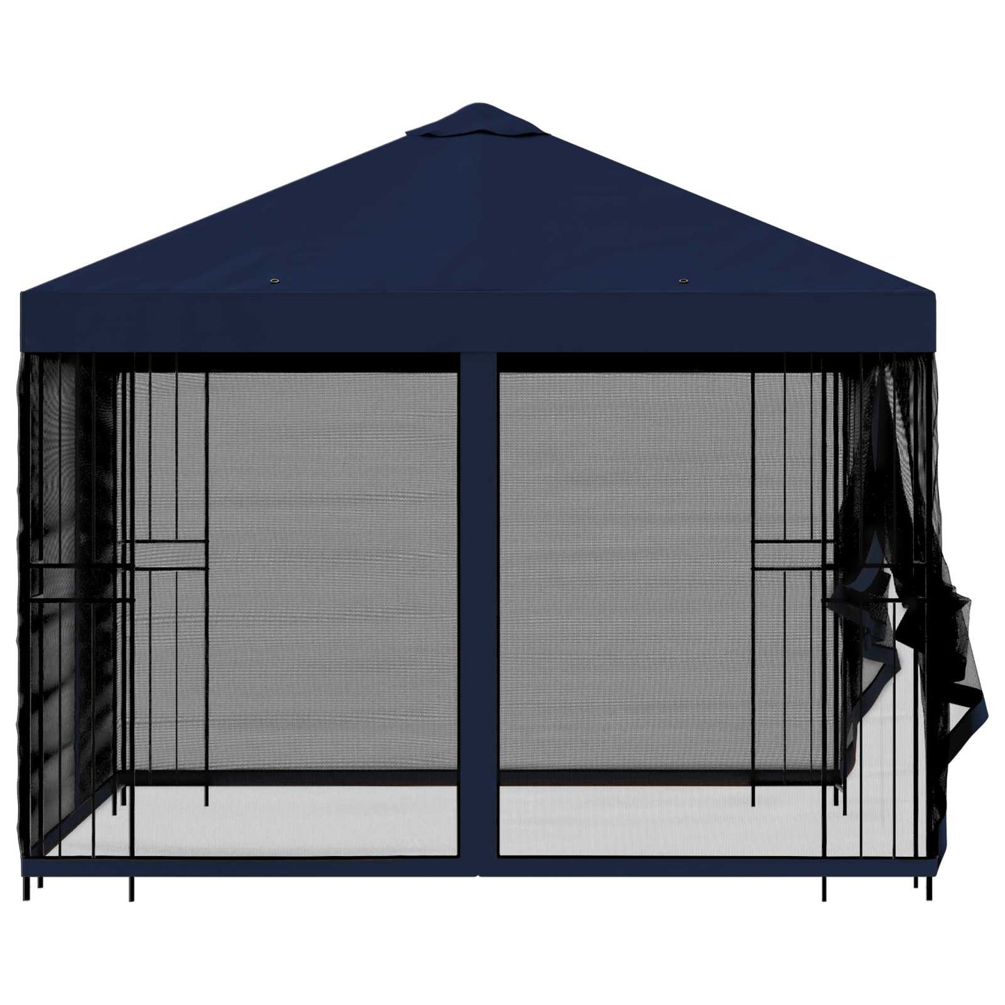 Garten Pavillon mit Seitenwänden 3 x 3 m Blau