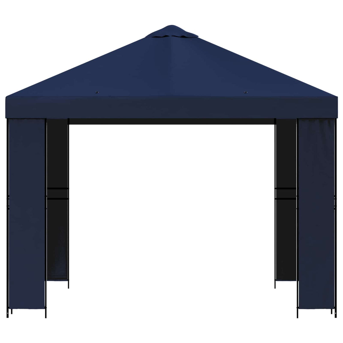 Pavillon 3 x 3 m Blau Polyester und Stahl 190 gsm