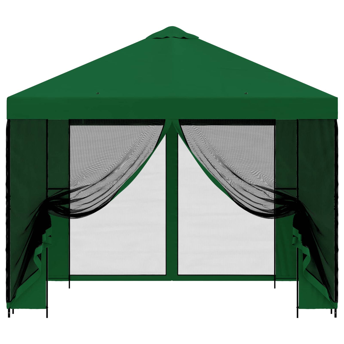 Garten Pavillon mit Seitenwänden 3 x 3 m Grün