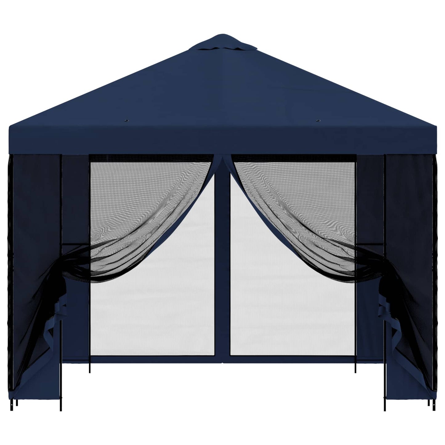 Garten Pavillon mit Seitenwänden 3 x 3 m Blau