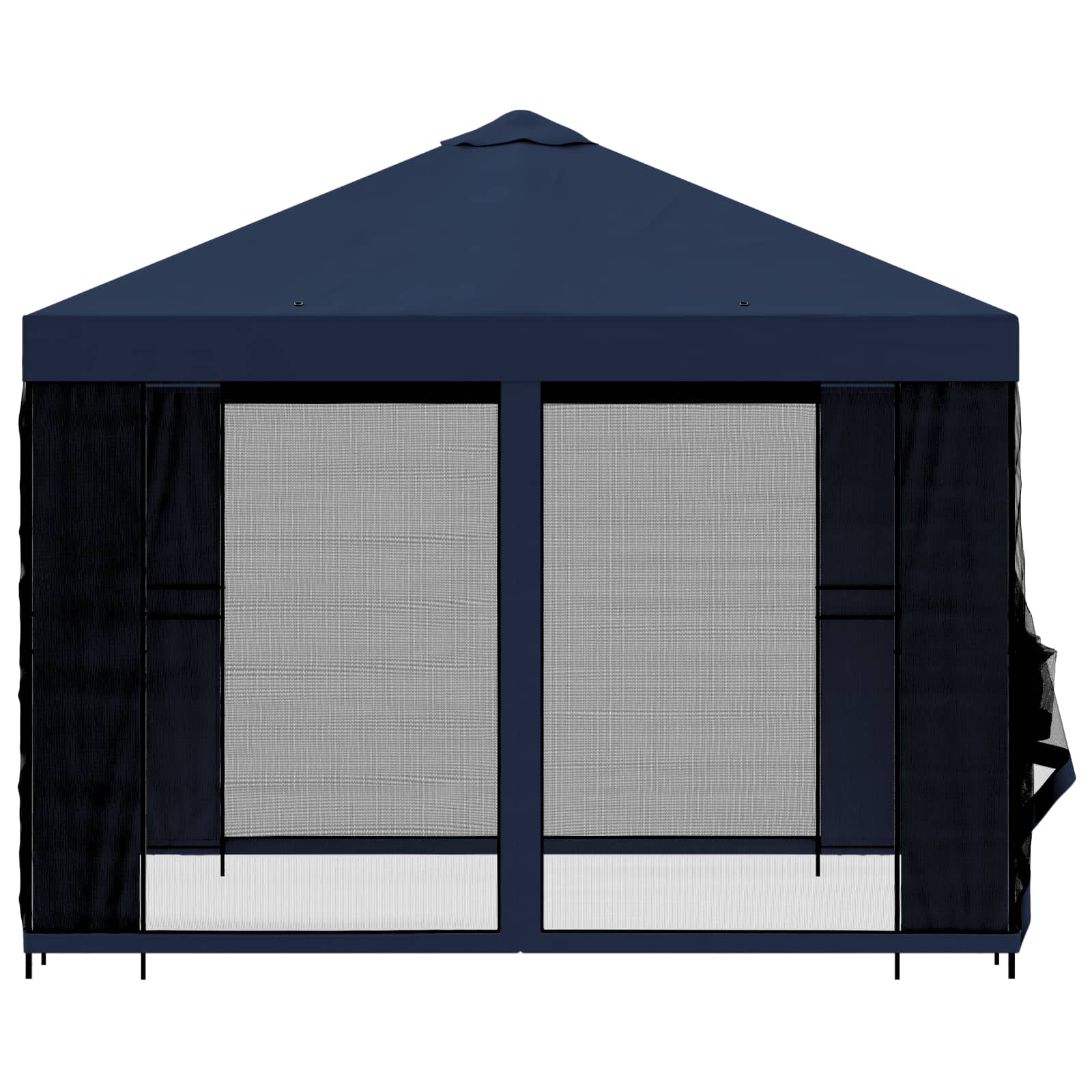 Garten Pavillon mit Seitenwänden 3 x 3 m Blau