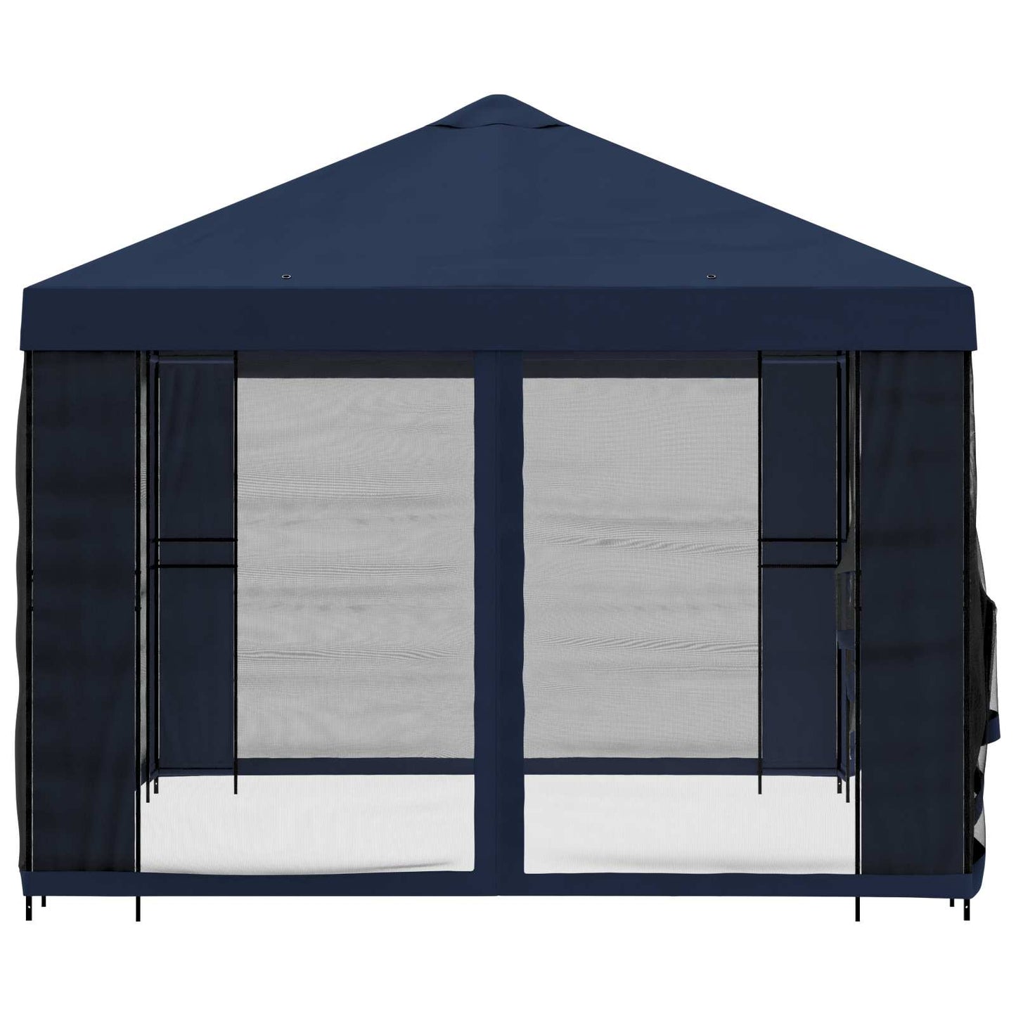Garten Pavillon mit Seitenwänden 4 x 3 m Blau