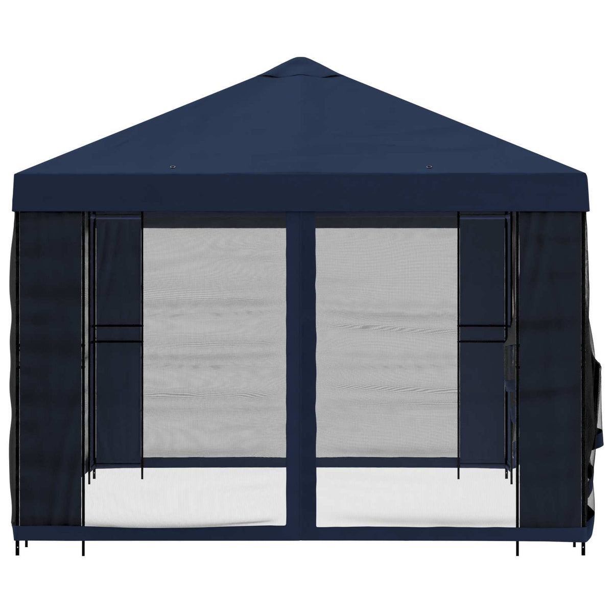 Garten Pavillon mit Seitenwänden 4 x 3 m Blau