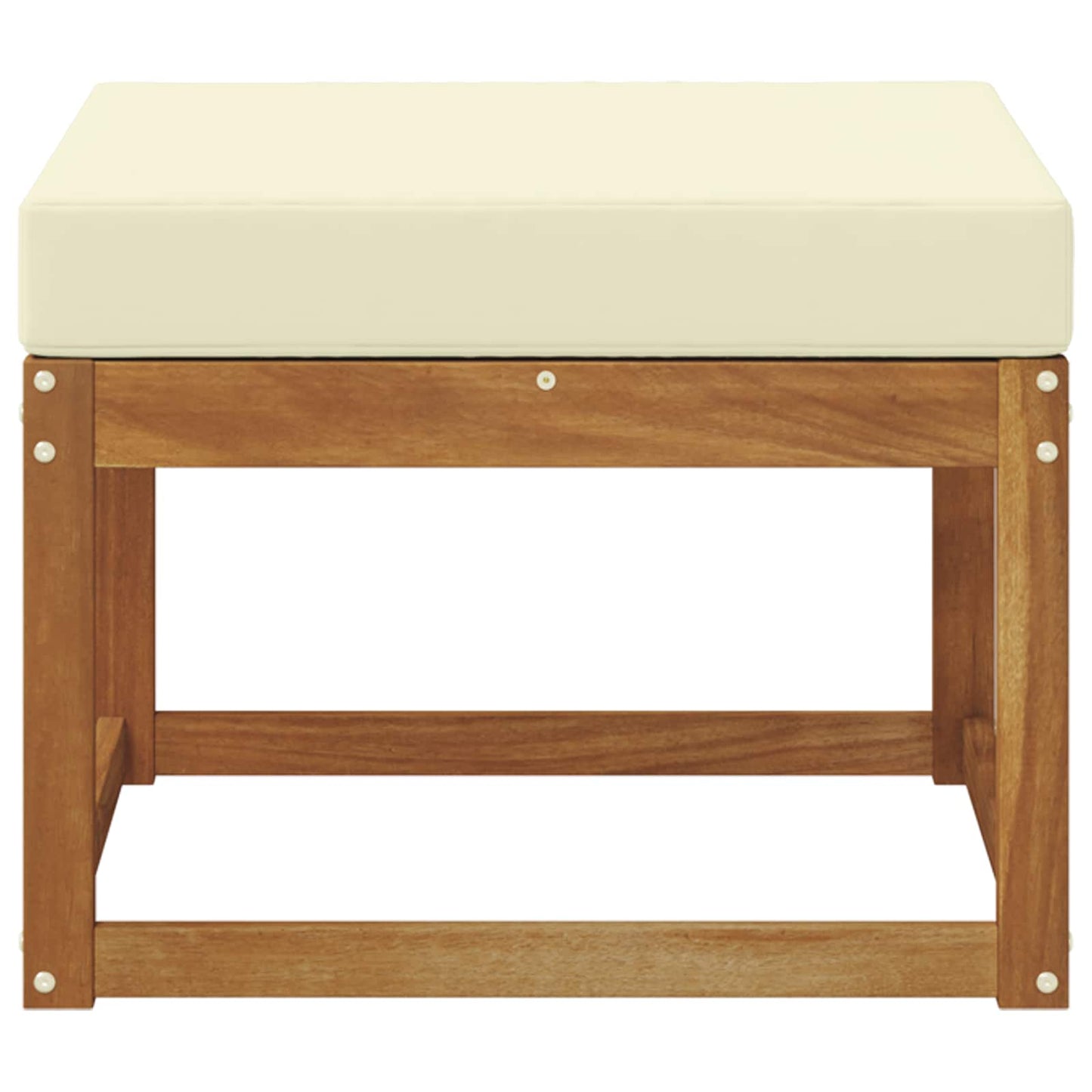 Outdoor-Fußhocker Massivholz Akazie Natur