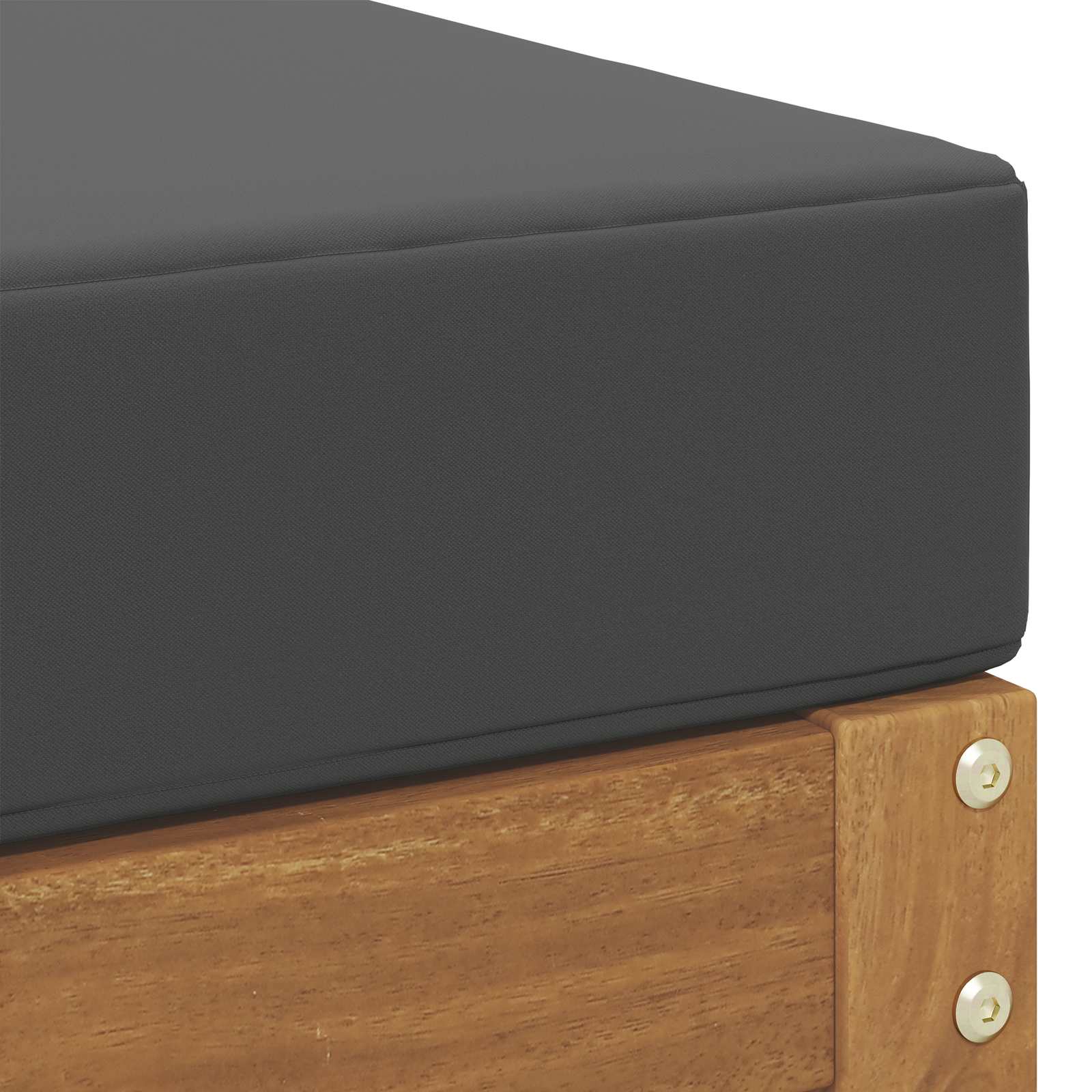 Outdoor-Fußhocker Massivholz Akazie Natur