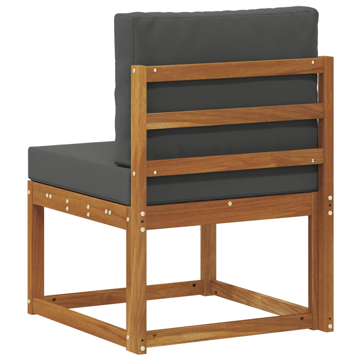Outdoor Mittelsofa Massivholz Akazie Natur