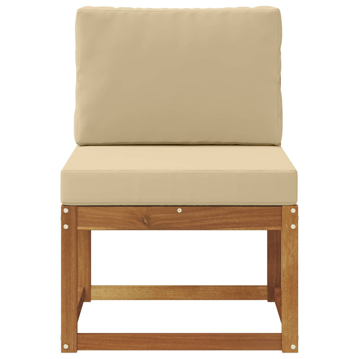 Outdoor Mittelsofa Massivholz Akazie