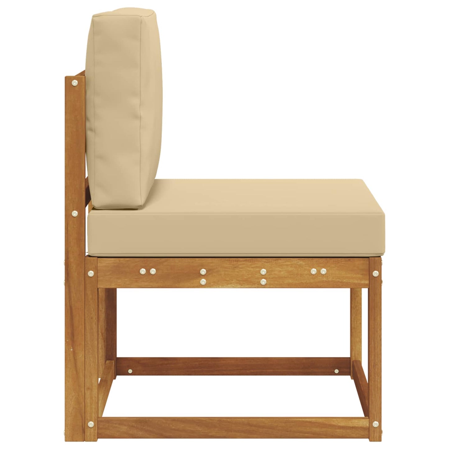 Outdoor Mittelsofa Massivholz Akazie