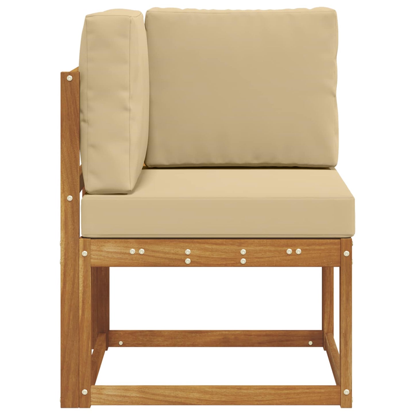 Outdoor Ecksofa Massivholz Akazie