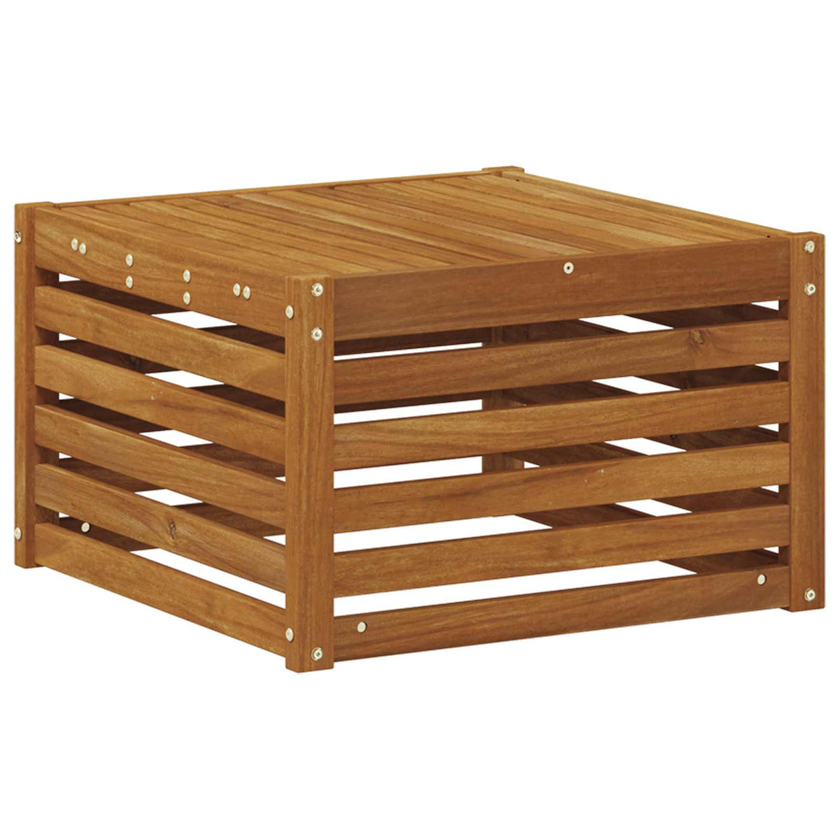 Tisch für Outdoor Massivholz Akazie Natur 59 x 59 x 37 cm