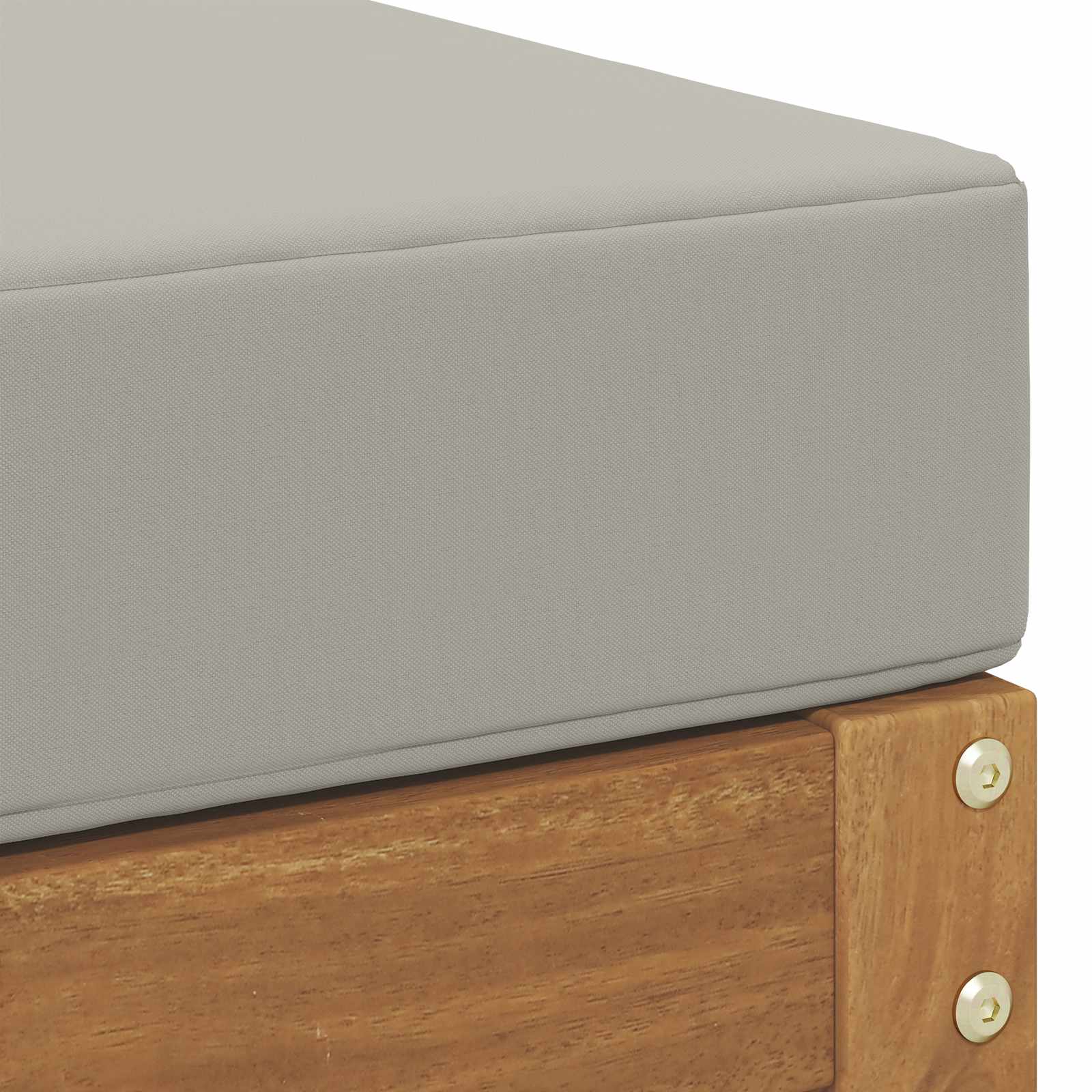 Outdoor-Fußhocker Massivholz Akazie Natur