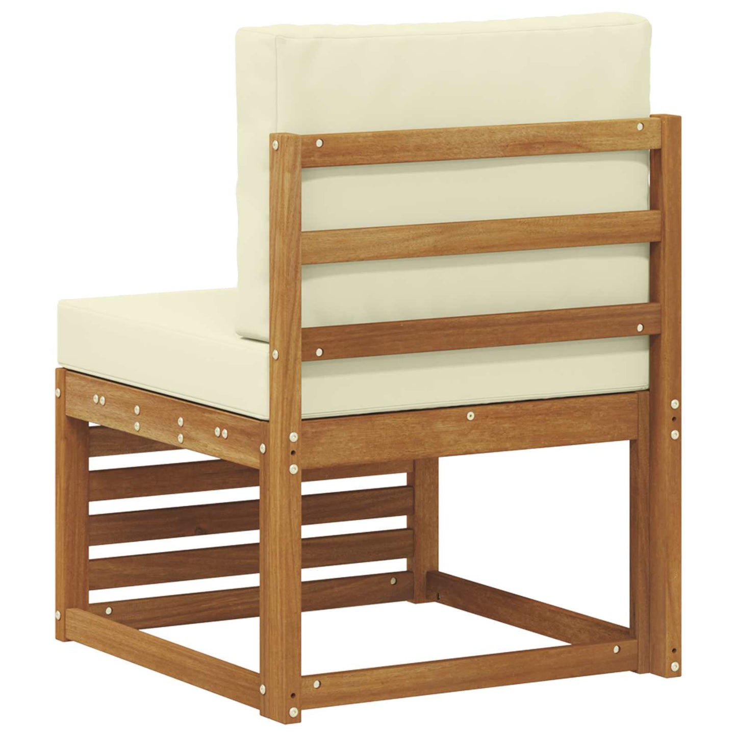 Outdoor Mittelsofa Massivholz Akazie Natur