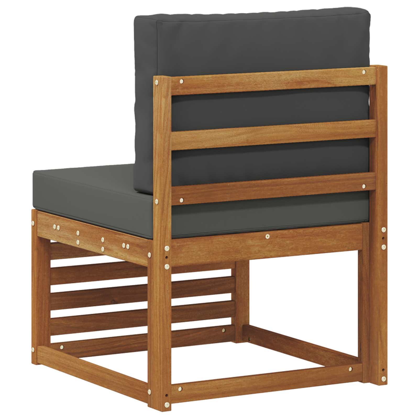 Outdoor Mittelsofa Massivholz Akazie Natur