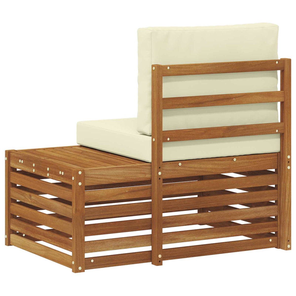 Outdoor Endsofa Natur 91 x 63 x 73 cm Massivholz Akazie