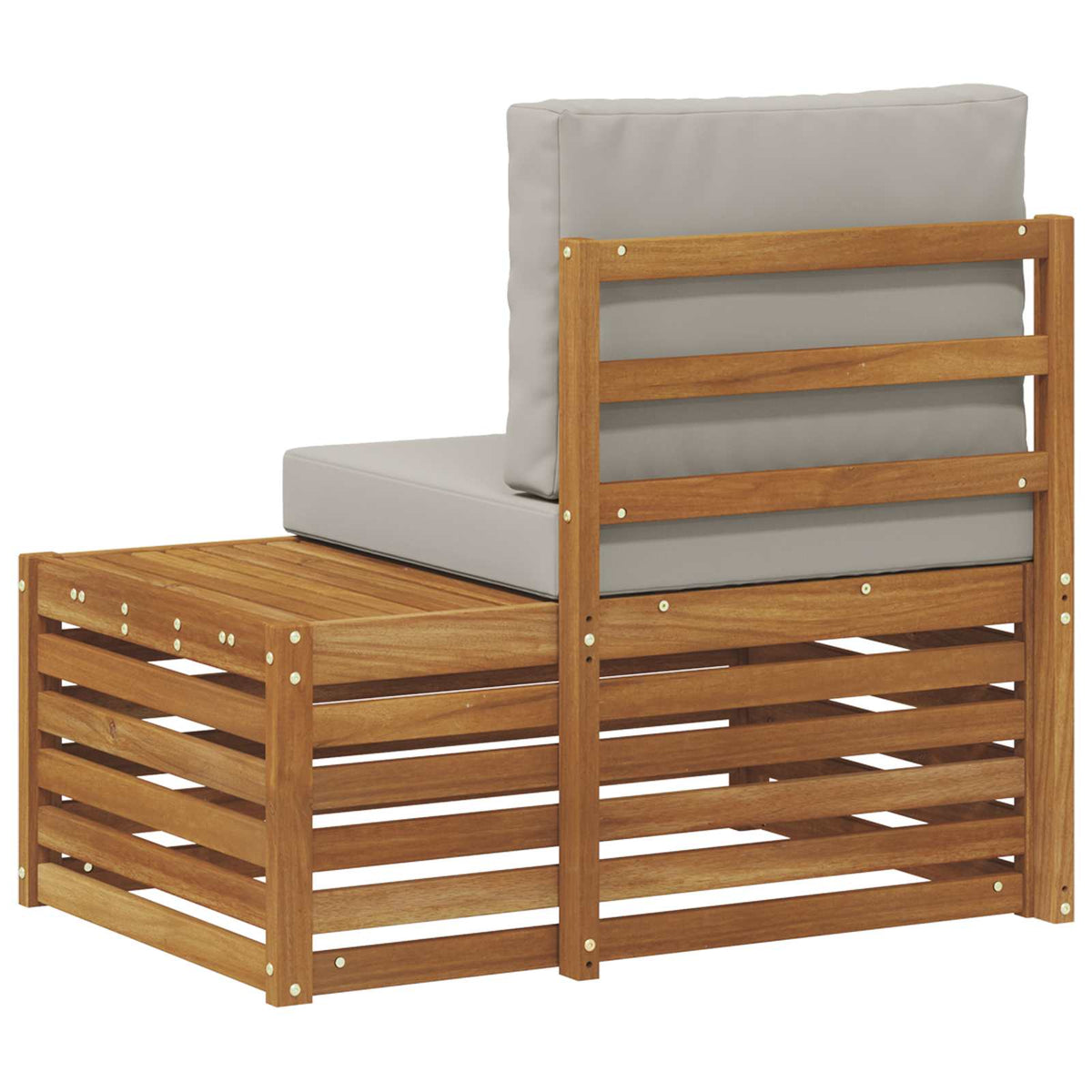 Outdoor Endsofa Natur 91 x 63 x 73 cm Massivholz Akazie