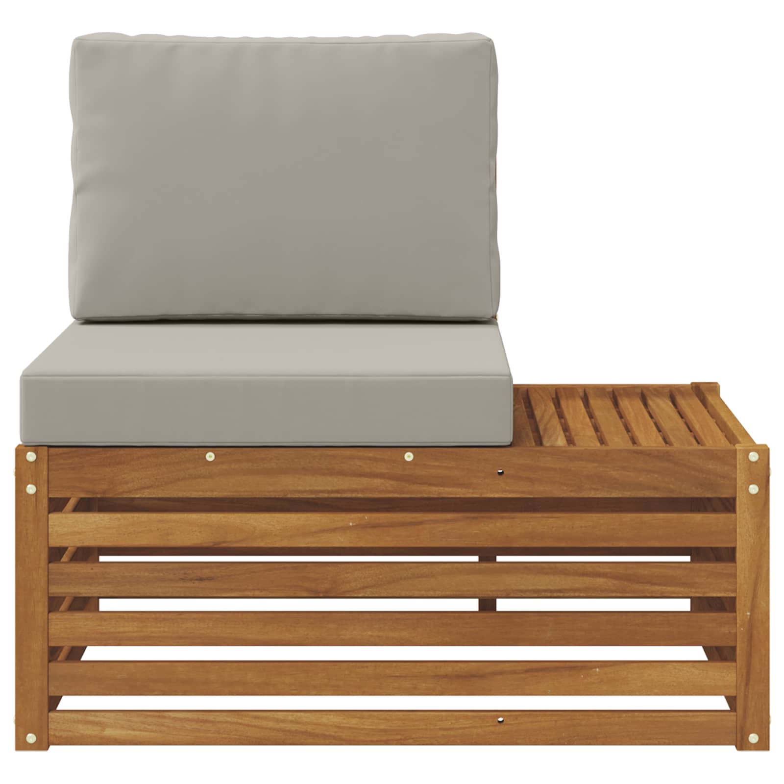 Outdoor Endsofa Natur 91 x 63 x 73 cm Massivholz Akazie