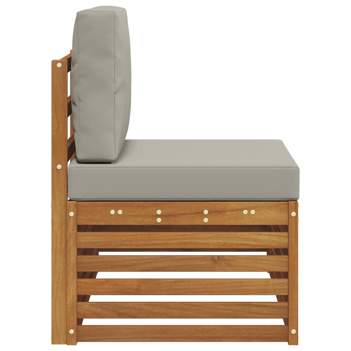 Outdoor Endsofa Natur 91 x 63 x 73 cm Massivholz Akazie