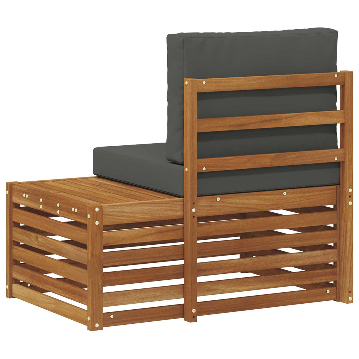 Outdoor Endsofa Natur 91 x 63 x 73 cm Massivholz Akazie