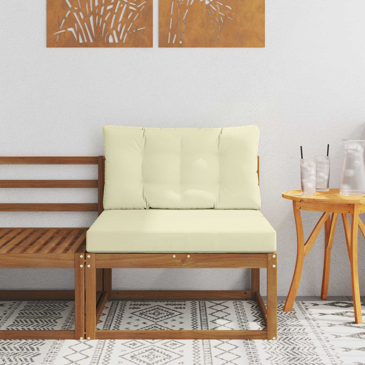 Outdoor Mittelsofa Natur