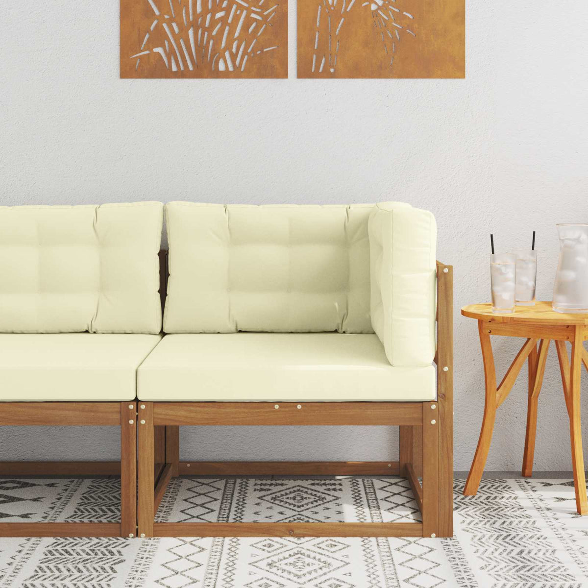 Outdoor Ecksofa Natur