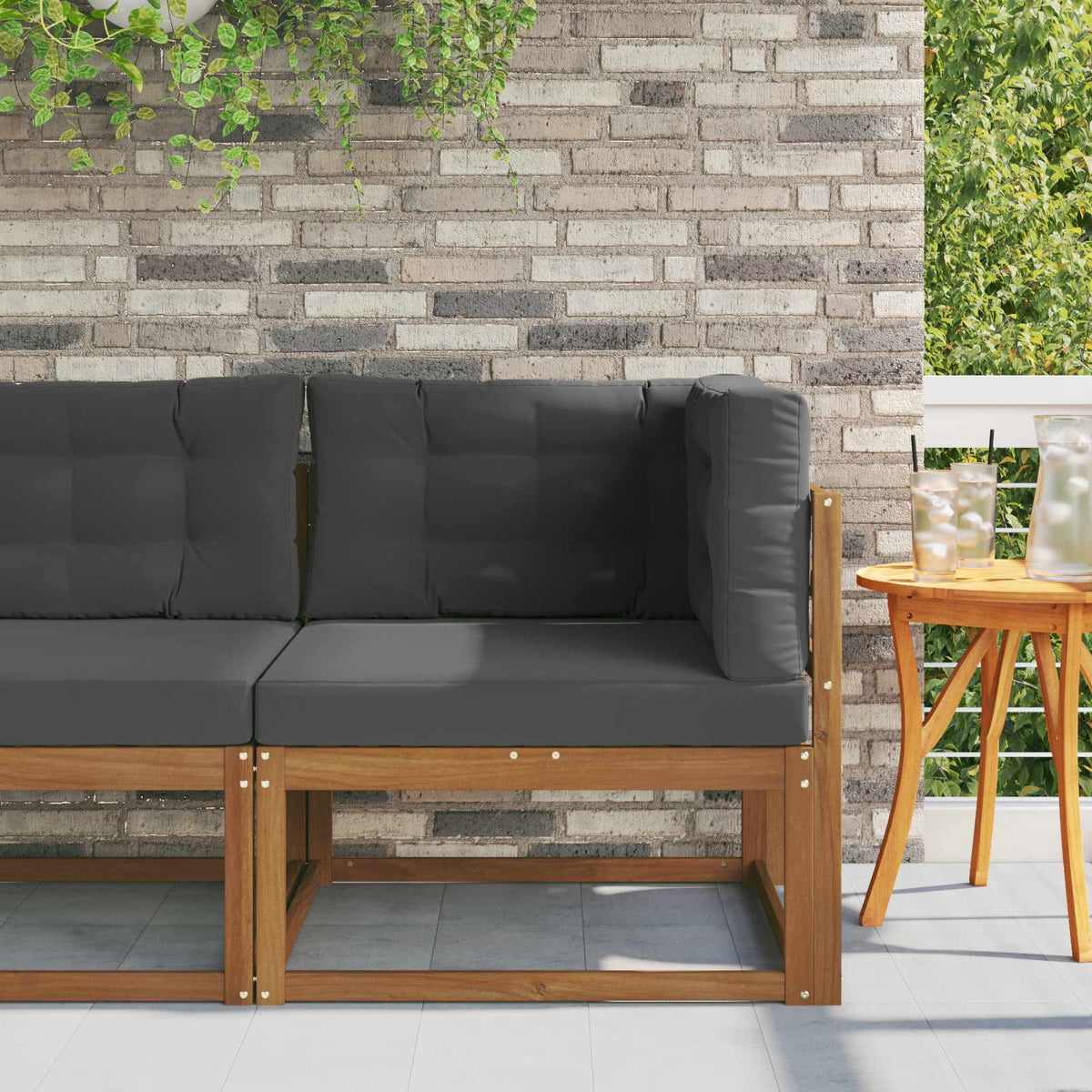 Outdoor Ecksofa Natur
