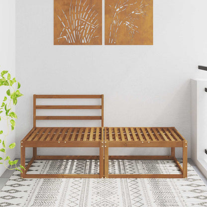 Sectional Sofa Einheiten 2 stk. 2-Sitzer Massivholz Akazie