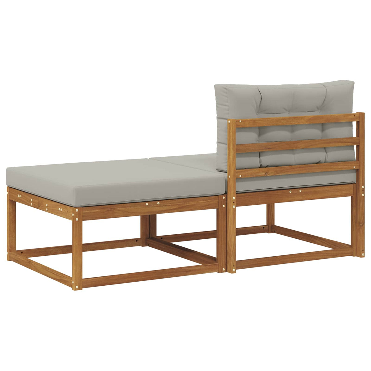 Sectional Sofa Einheiten mit Kissen 2 Stück Natur