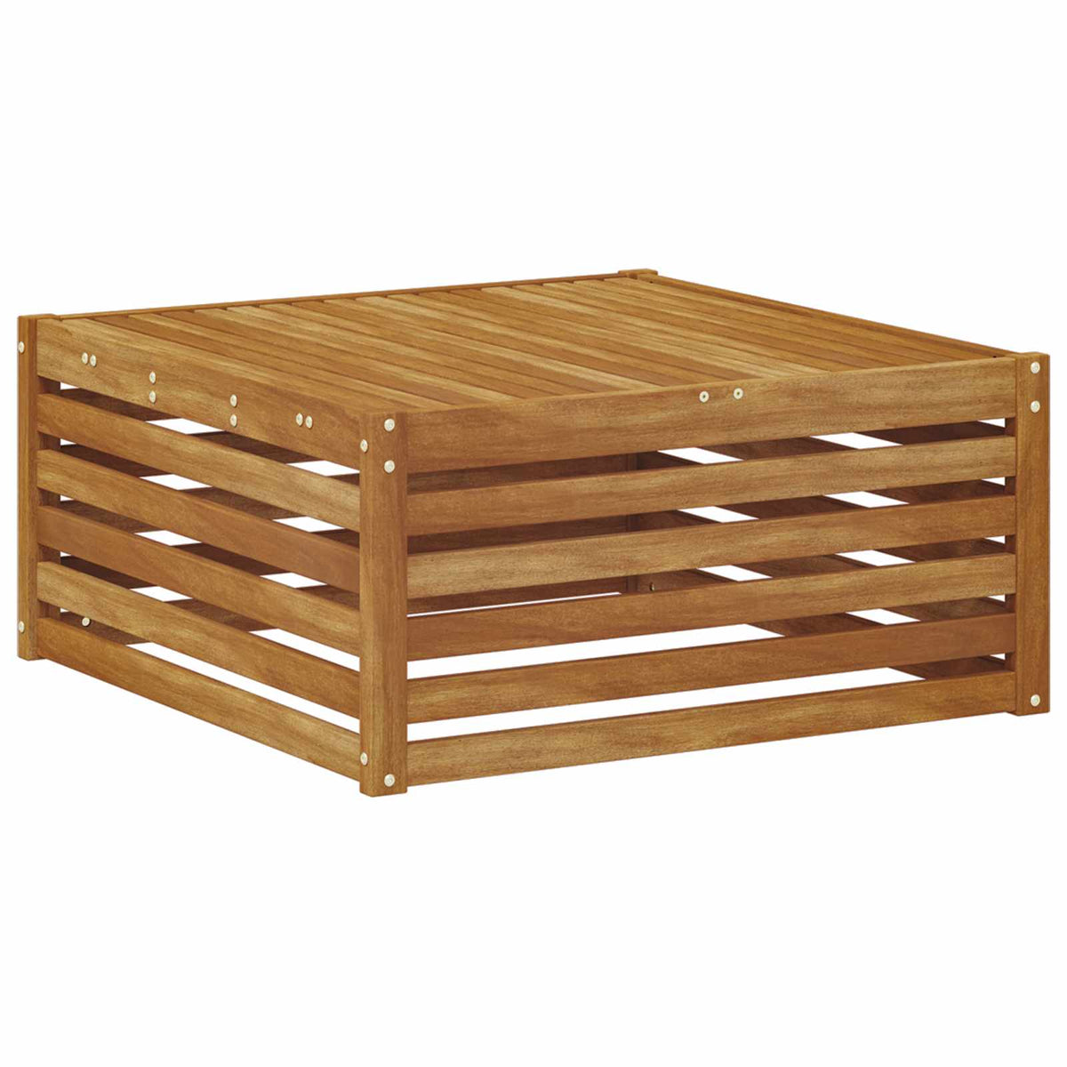 Tisch für Outdoor Massivholz Akazie Natur 79 x 79 x 37 cm