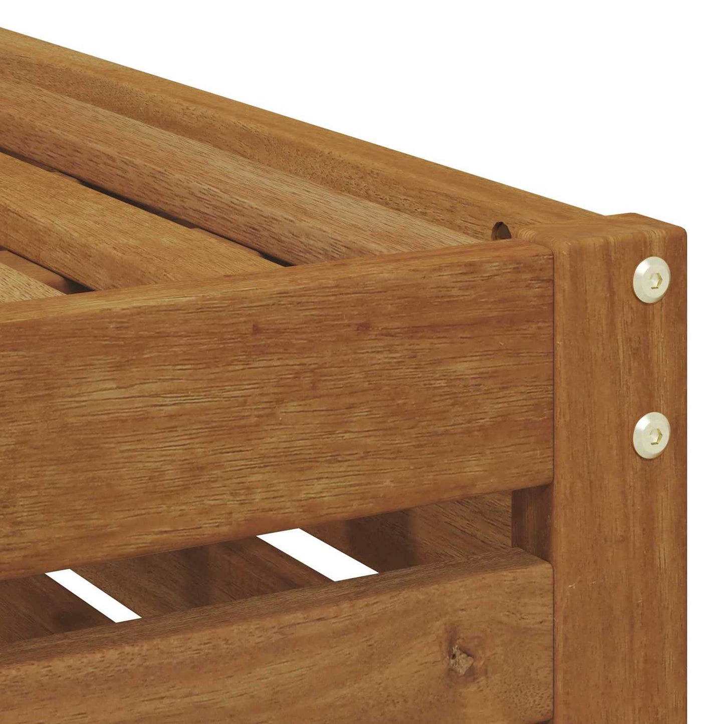 Outdoor-Fußhocker Natur 79 x 79 x 37 cm Massivholz Akazie