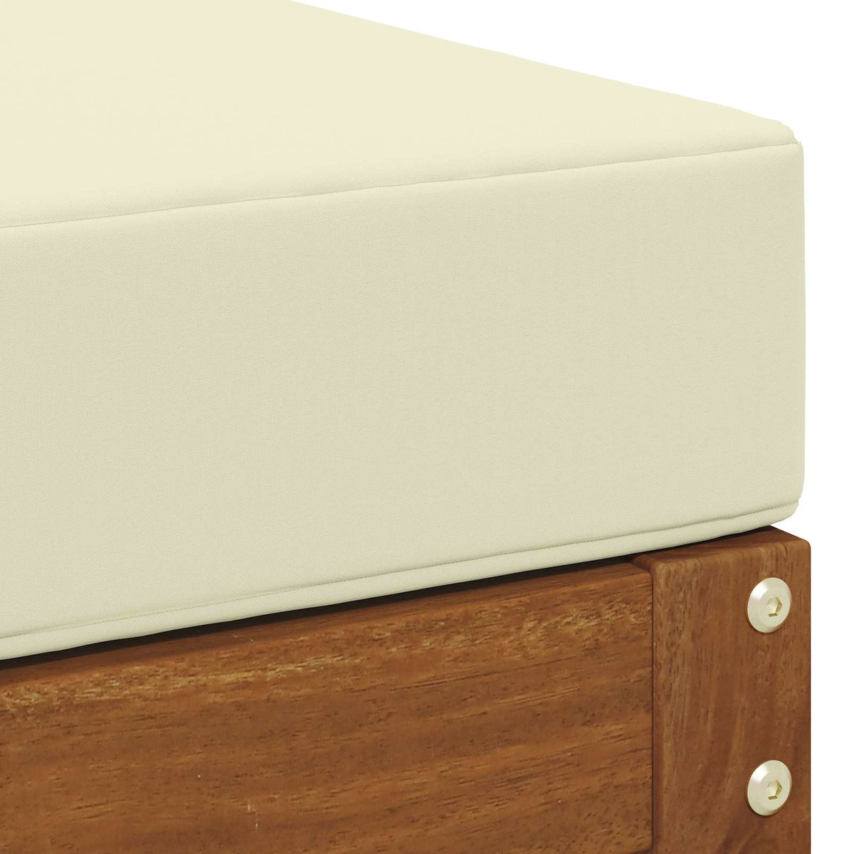 Outdoor-Fußhocker Massivholz Akazie Natur