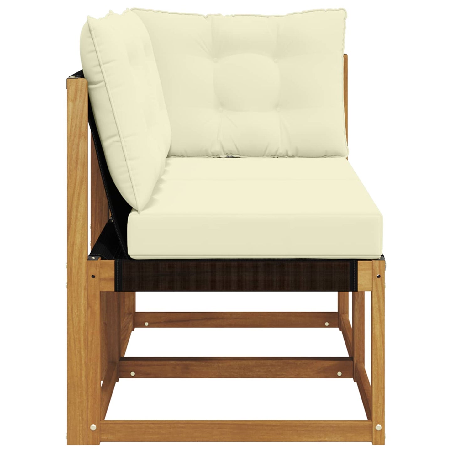2 Stk. Outdoor Mittel- und Ecksofa Natur