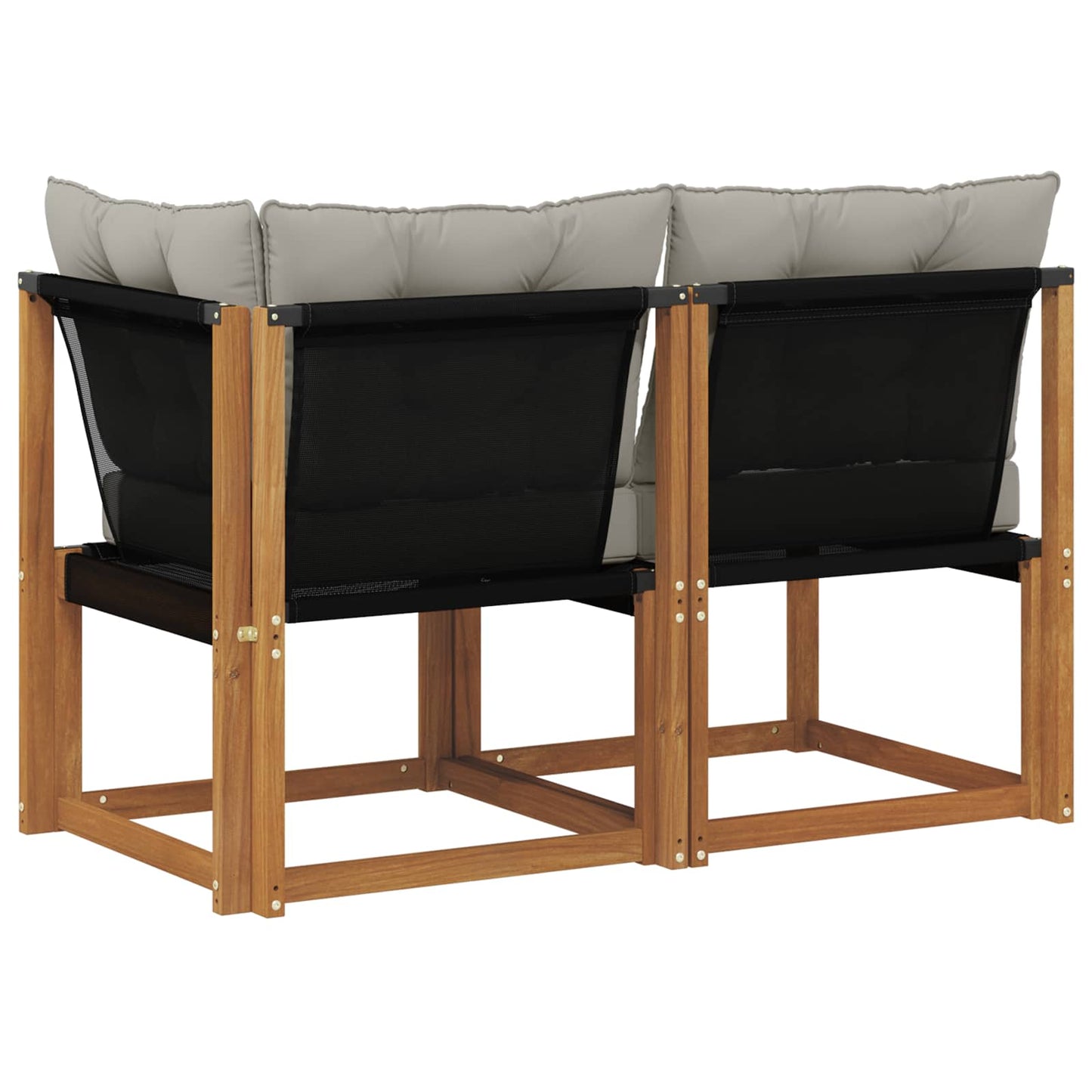 2 Stk. Outdoor Mittel- und Ecksofa Natur