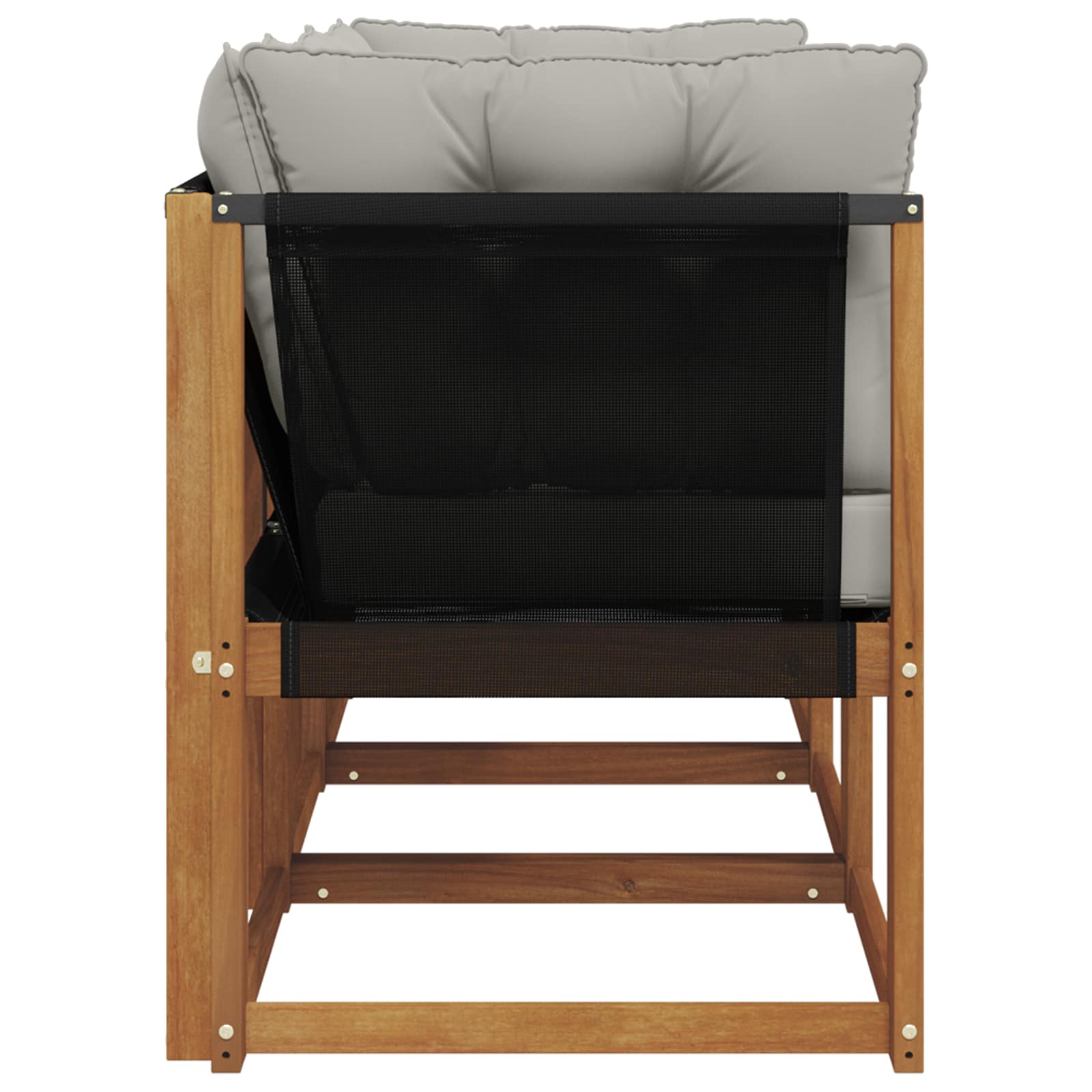 3 Stk. Outdoor Mittel- und Ecksofa Natur