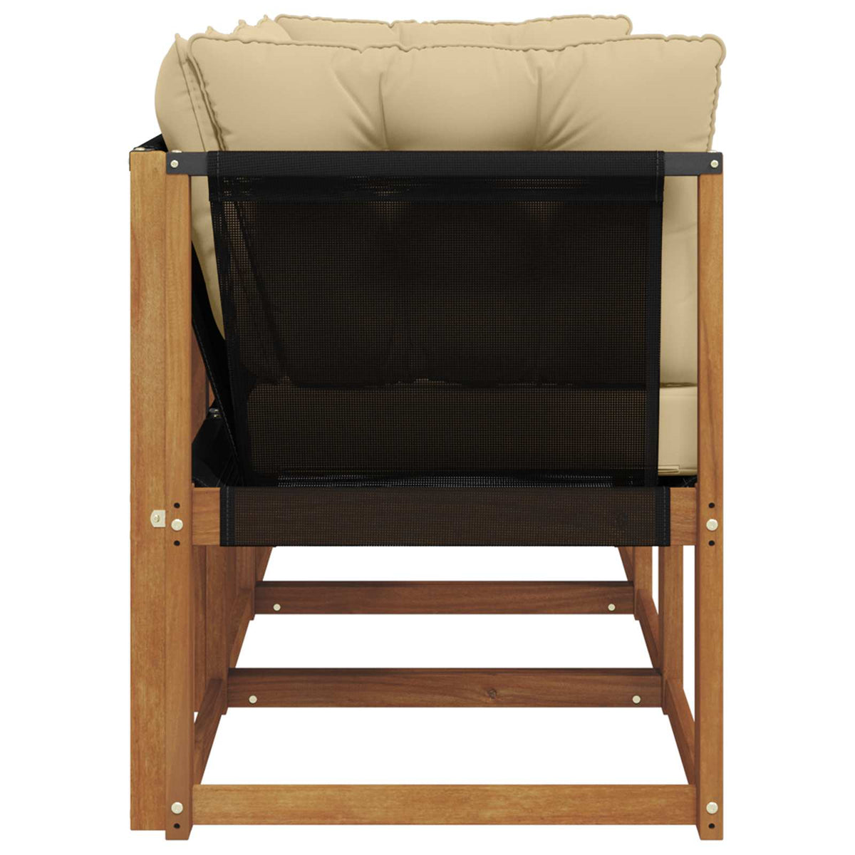 3 Stk. Outdoor Mittel- und Ecksofa Natur