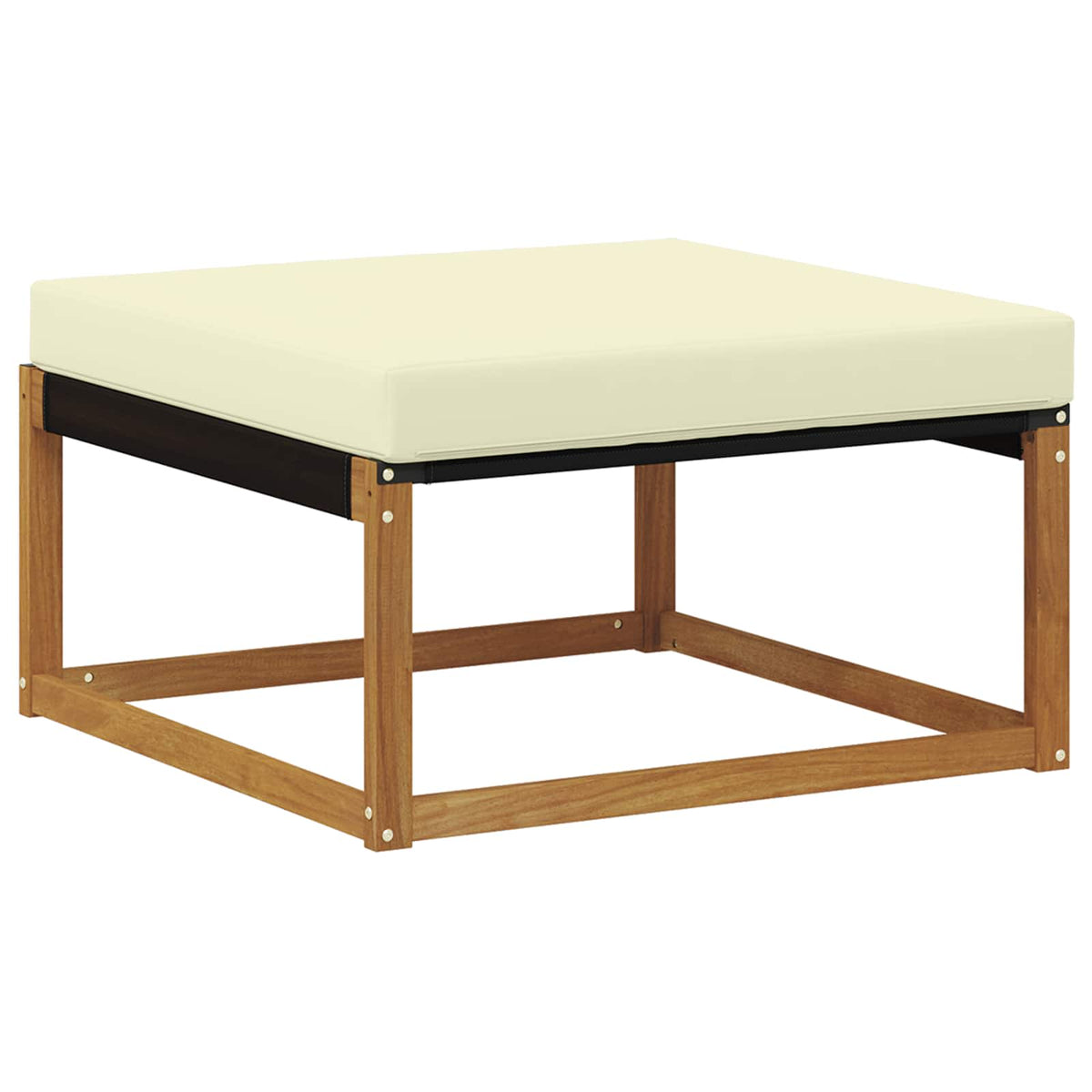 Outdoor-Fußhocker Massivholz Akazie Natur