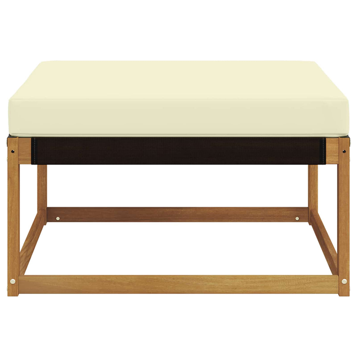 Outdoor-Fußhocker Massivholz Akazie Natur
