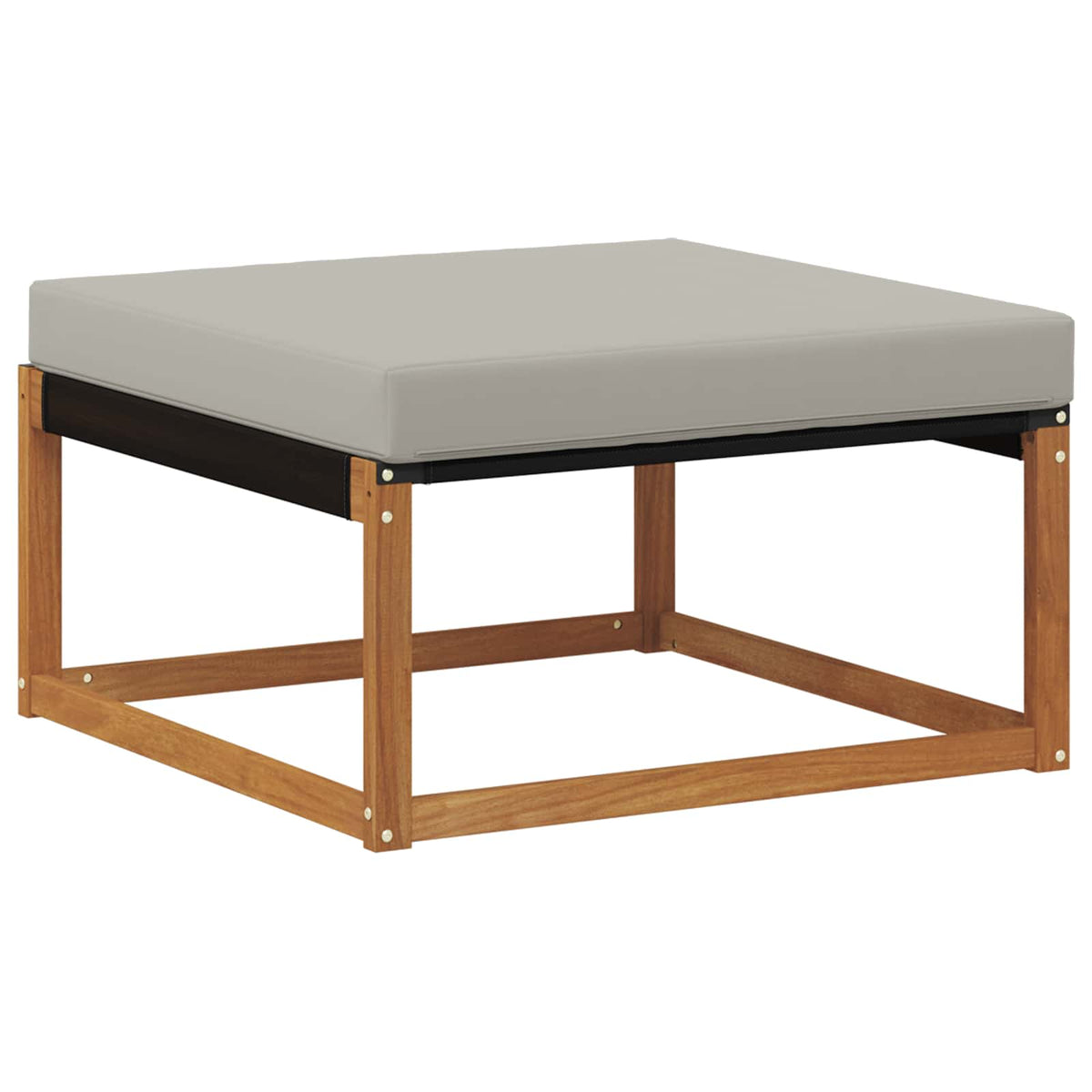 Outdoor-Fußhocker Massivholz Akazie Natur