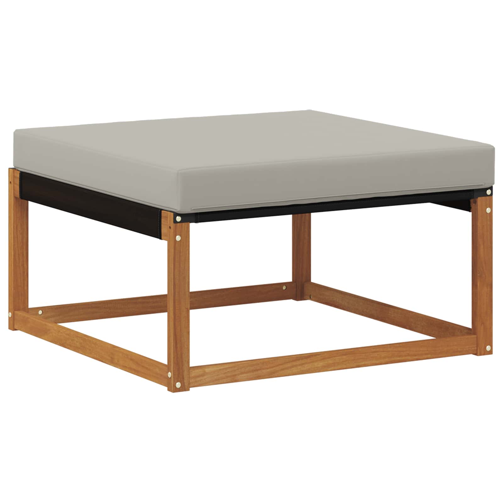 Outdoor-Fußhocker Massivholz Akazie Natur