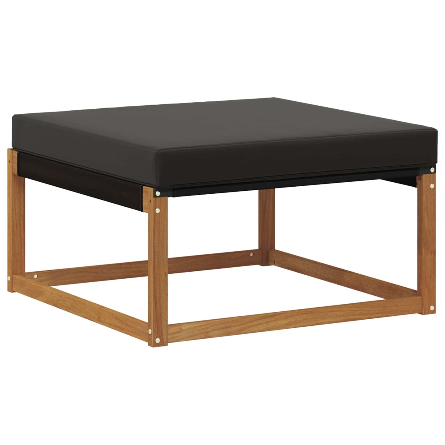 Outdoor-Fußhocker Massivholz Akazie Natur