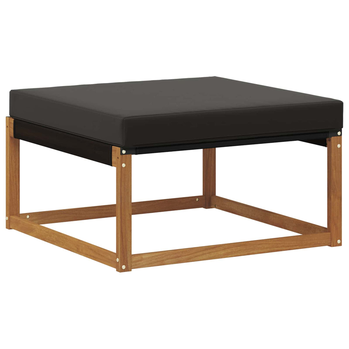 Outdoor-Fußhocker Massivholz Akazie Natur