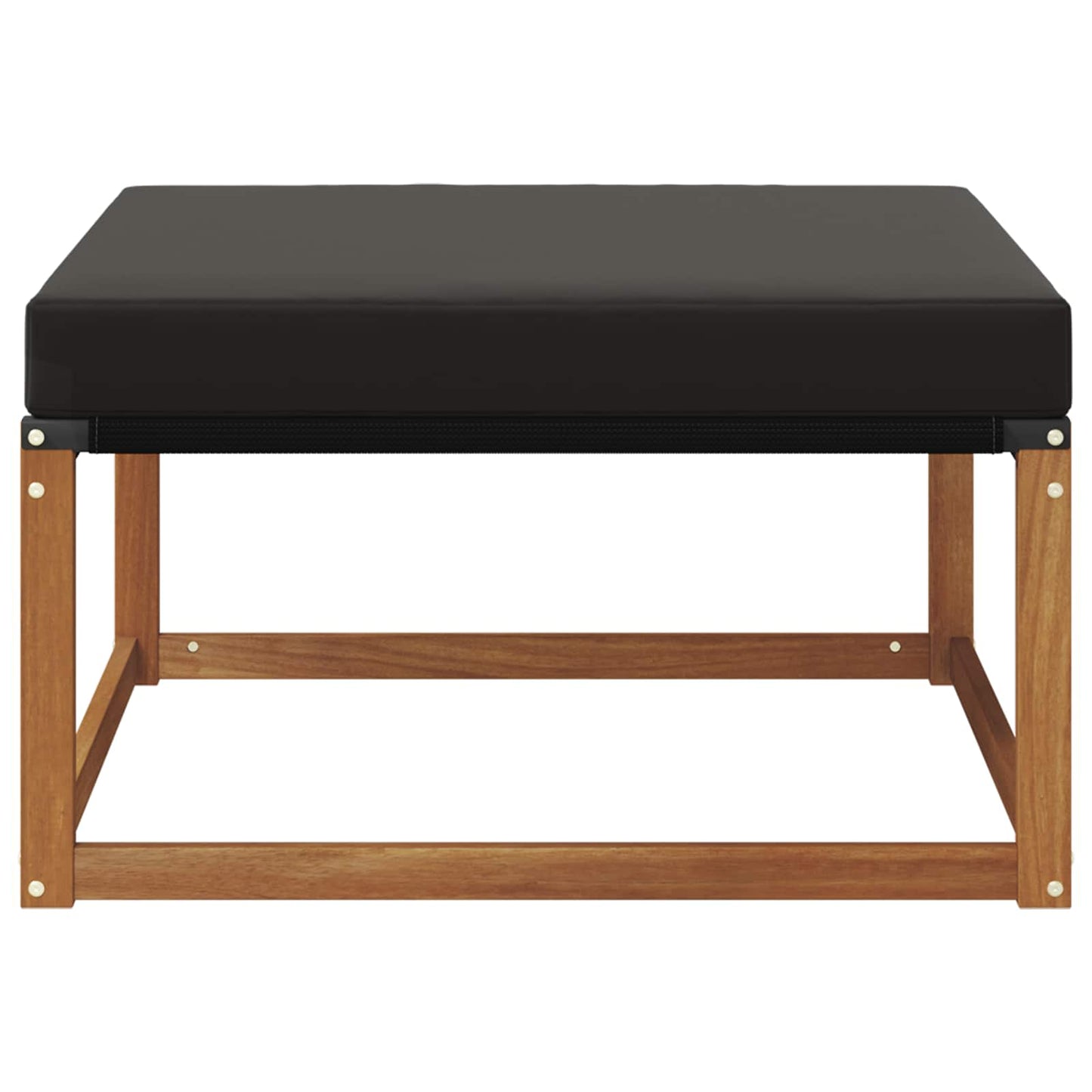 Outdoor-Fußhocker Massivholz Akazie Natur