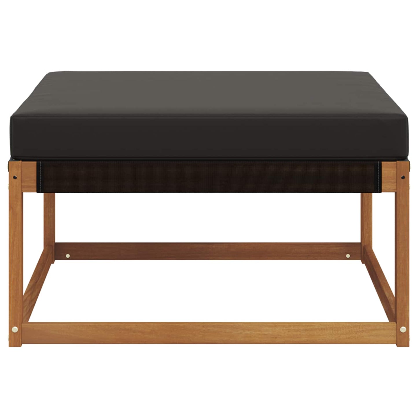 Outdoor-Fußhocker Massivholz Akazie Natur
