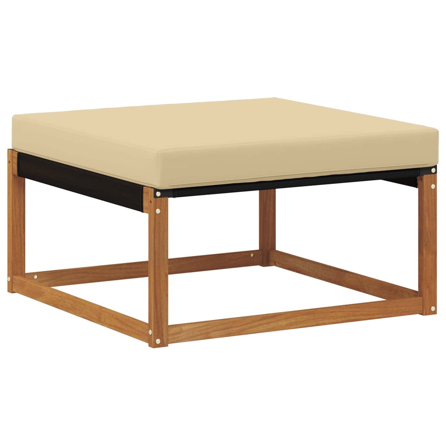 Outdoor Hocker Massivholz Akazie Natur